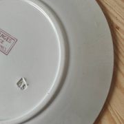 6 assiettes à dessert modèle Fontanges par Sarreguemines