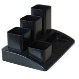 Rotho black pencil pot, 80s