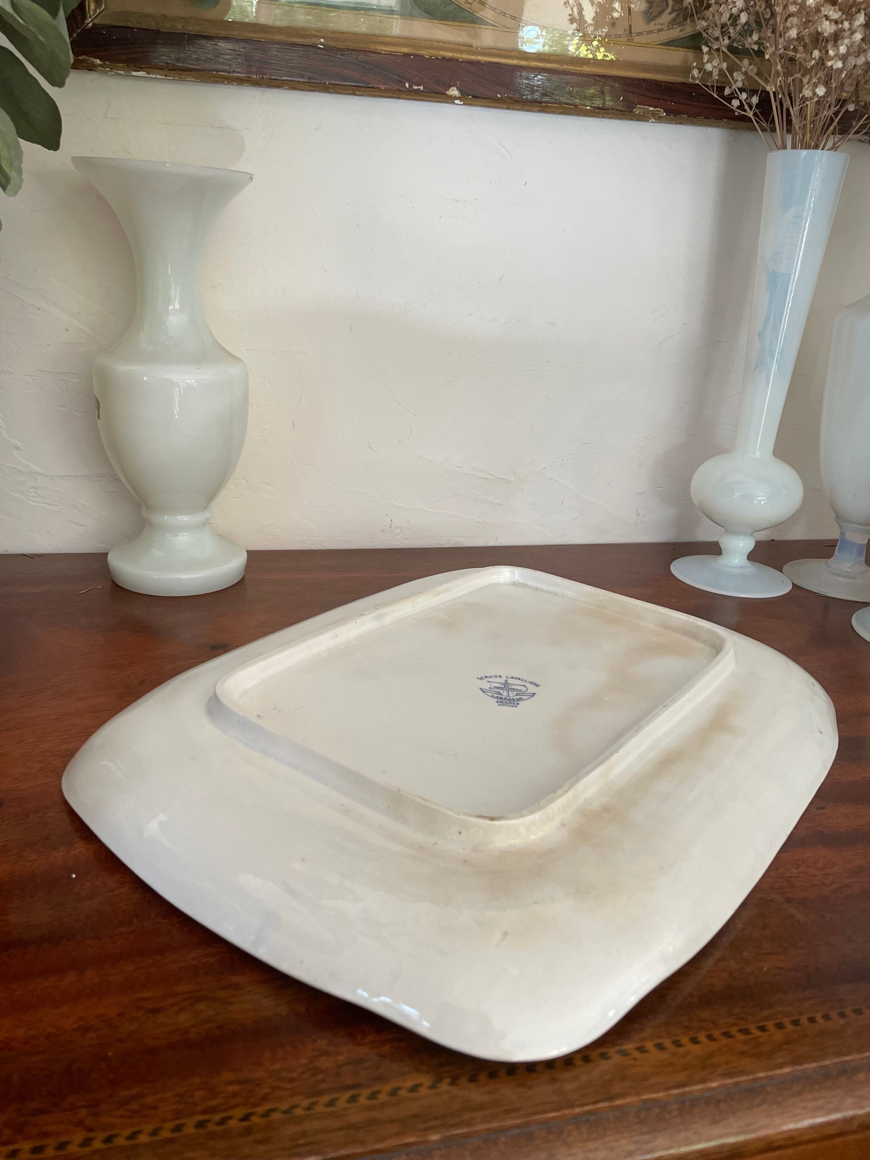 Old serving dish Creil and Montereau 36x28