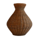 Vase en rotin vintage