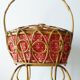 Adorable Italian worker vintage bamboo rattan 1950s
