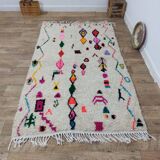 Handmade wool Berber rug 235 X 140 CM
