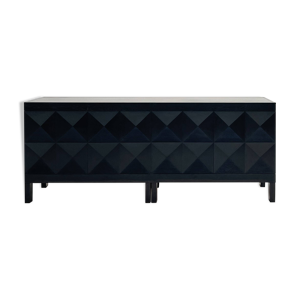 Chrome and bubbled glass