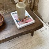 Brutalist oak coffee table