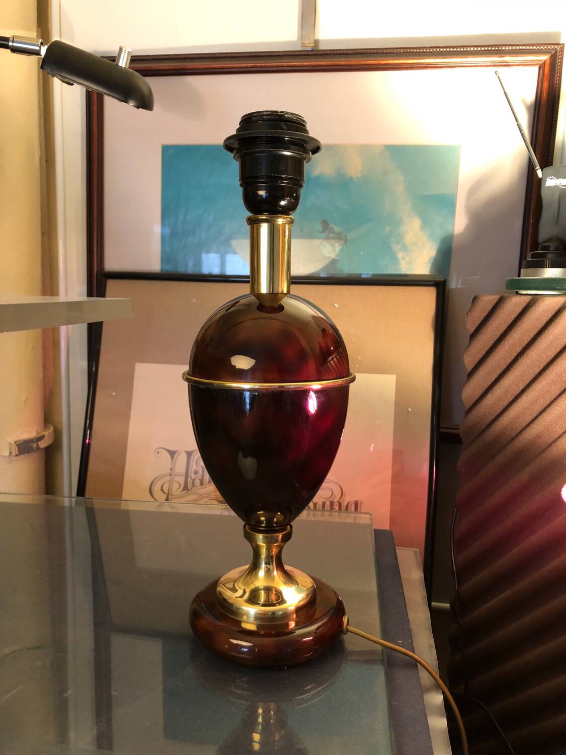 Beautiful brass lamp base