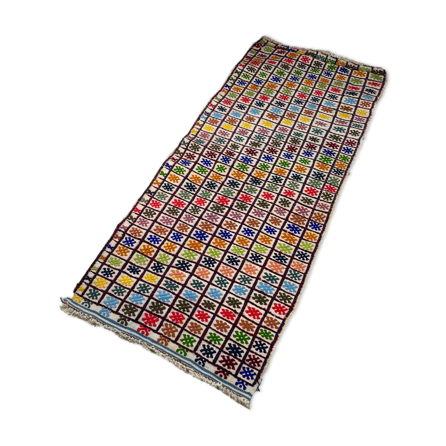 Vintage turkish kilim runner, 137 x 58 cm