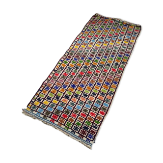 Coureur Kilim Turc Vintage, 137 x 58 cm