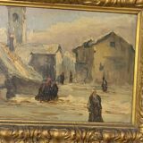 Old painting French school 19th century