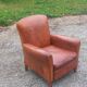Art deco leather club chair from the 1930s