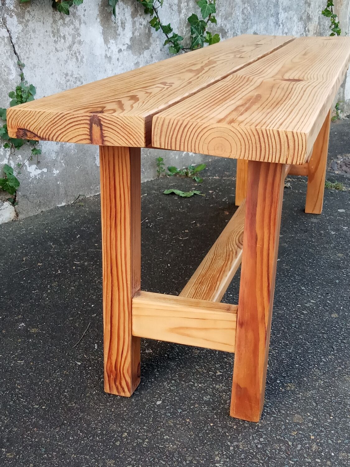 Natural pine bench 130 cm