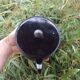 Enamelled tin teapot