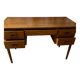 Vintage 1960s double-sided Scandinavian teak desk