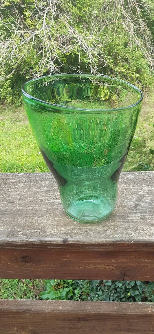 Blown glass vase designed by Maria Vinka for IKEA