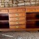 Low sideboard and jam cupboard set - solid wood