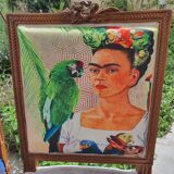 Duo of chairs with the effigy of Frida Kahlo