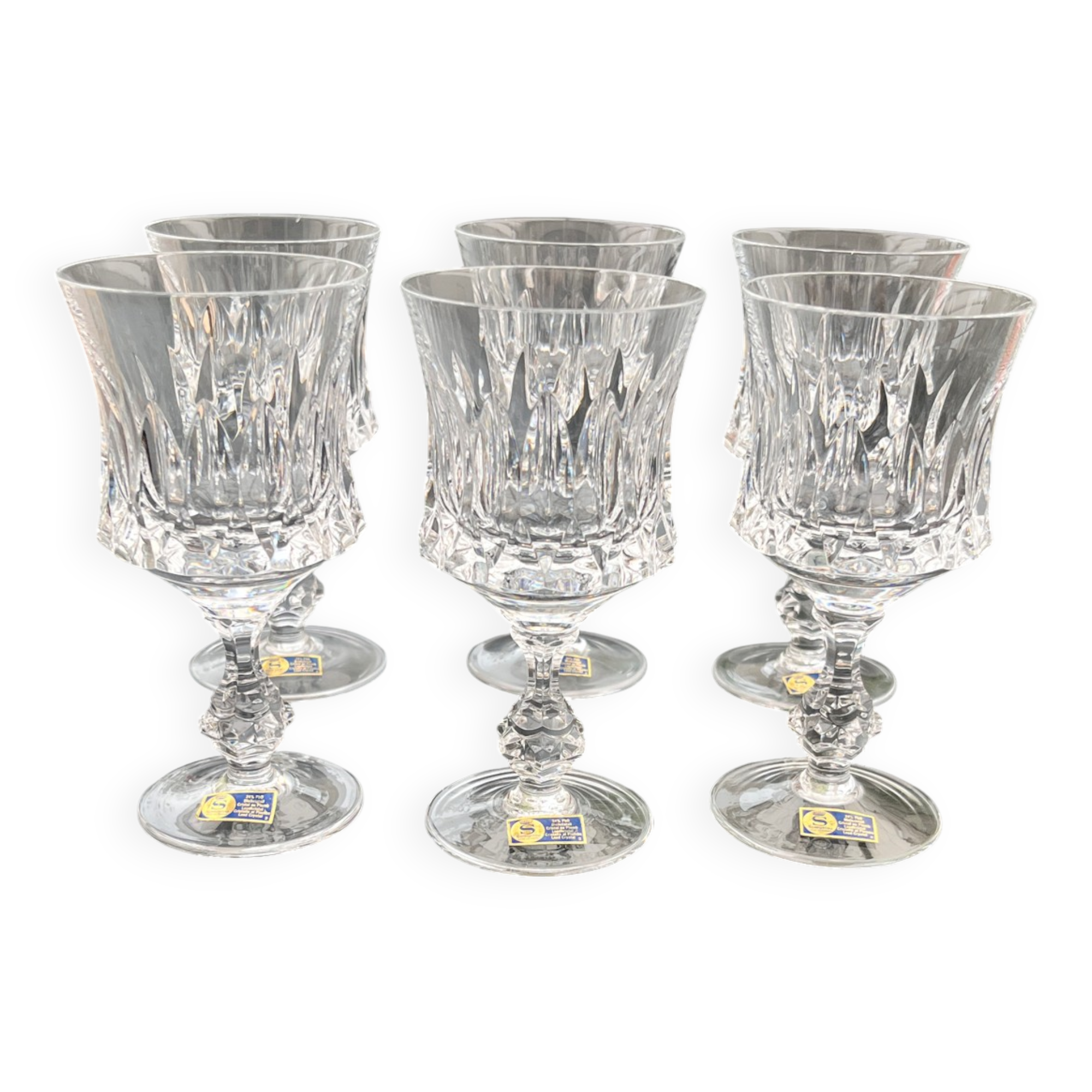 Set of 6 Speigelau crystal glasses