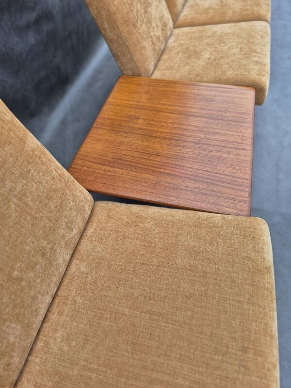 Canapé modulable places teck, Vintage Scandinave 1960s