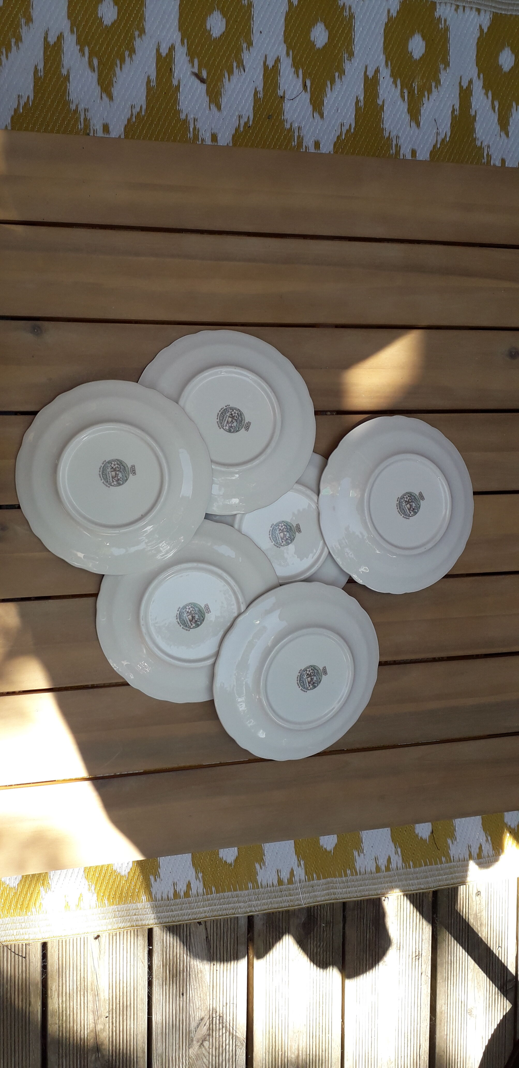 Gien cheese plates