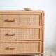 Commode en rotin vintage circa  années 70
