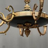 Empire style chandelier. Gilded bronze.