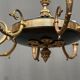 Lustre de style Empire. Bronze doré.