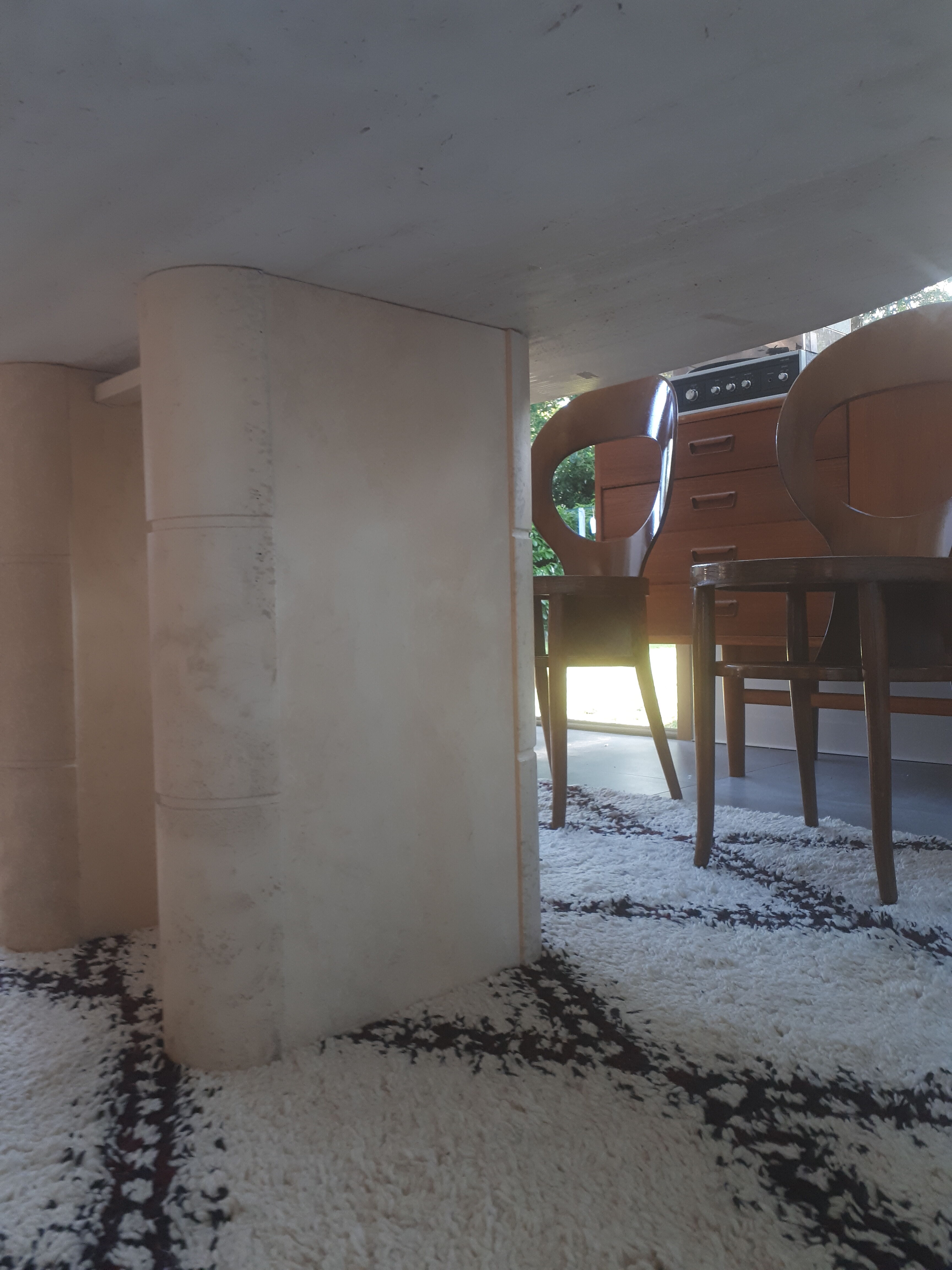 Roche Bobois travertine table