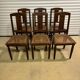 Lot six chaises art deco