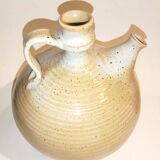 Cargoulette Pitcher Jug beige speckled Signed Grès du Marais 23 cm