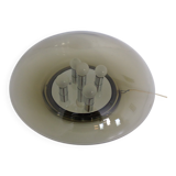 Large glass ceiling light from Limburg, 1960s