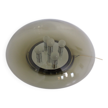 Large Glass Ceiling Light from Limburg, 1960s