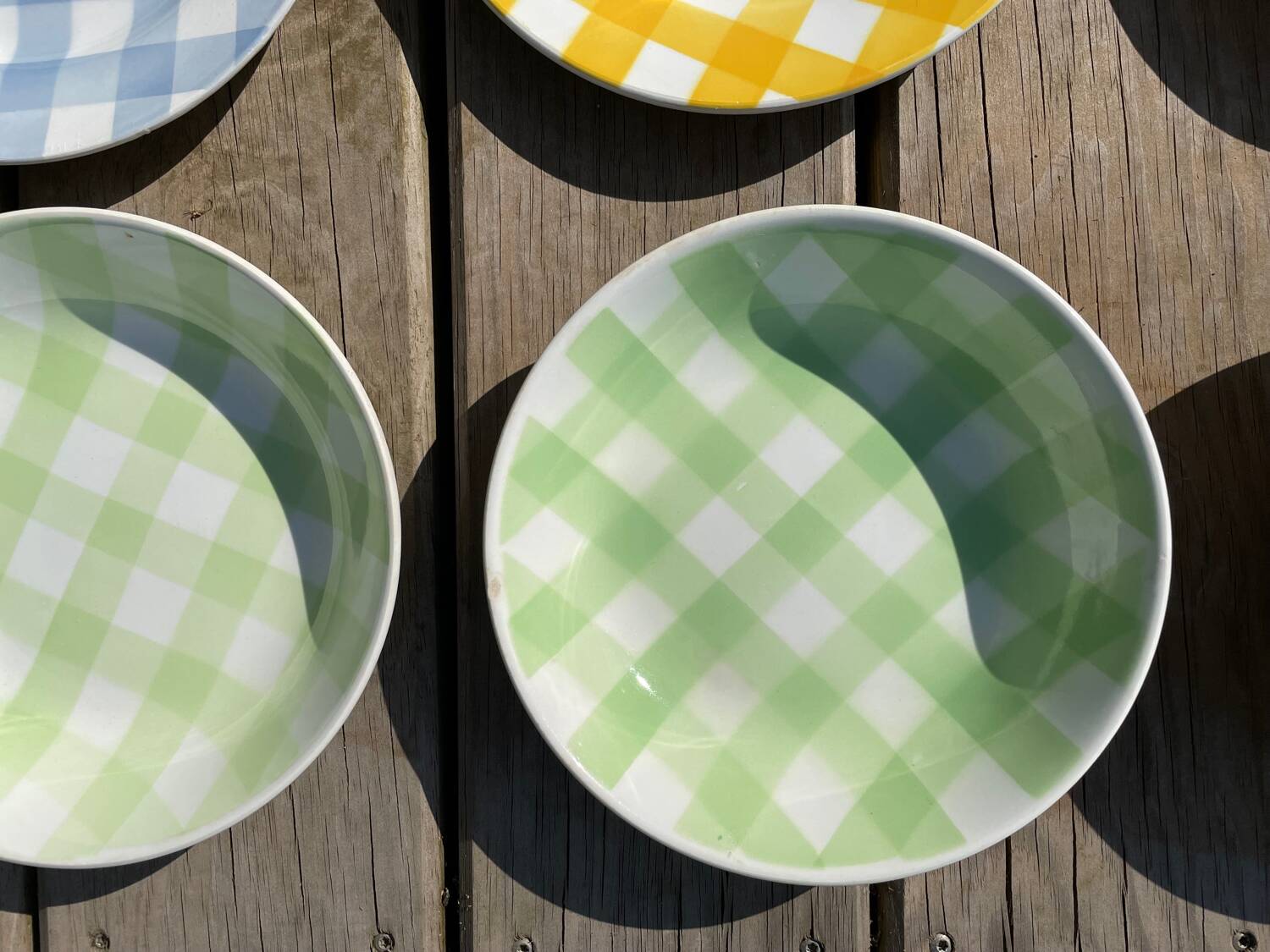 Set of 9 Digoin plates Scottish model