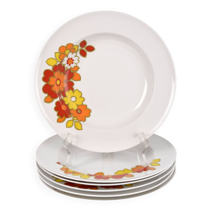 6 assiettes creuses porcelaine - bavaria