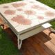 Ceramic coffee table Vallauris "Sunflower" signed Barrois