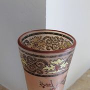 Legras glass cornet vase, "Spring" model (1900 - 1910)
