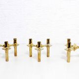 Set of 3 modular nagel candle holders