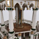 19th century handmade Christmas pyramid – rare and beautiful German folk art piece