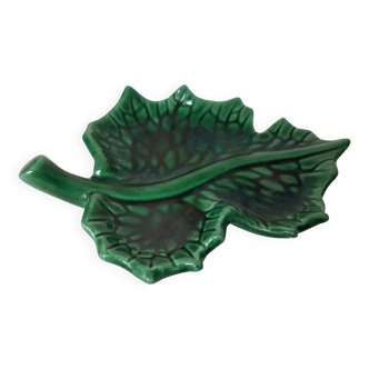 Leaf-shaped ceramic pocket emptier, Ferlay creation (Vallauris)