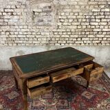 Flat mahogany desk Louis Philippe XIX century