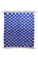 Moroccan blue checkered rug - 289 x 225 cm