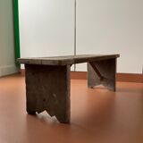 Old solid wood foot step