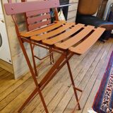 Fermob - 2 folding bar chairs - red ochre