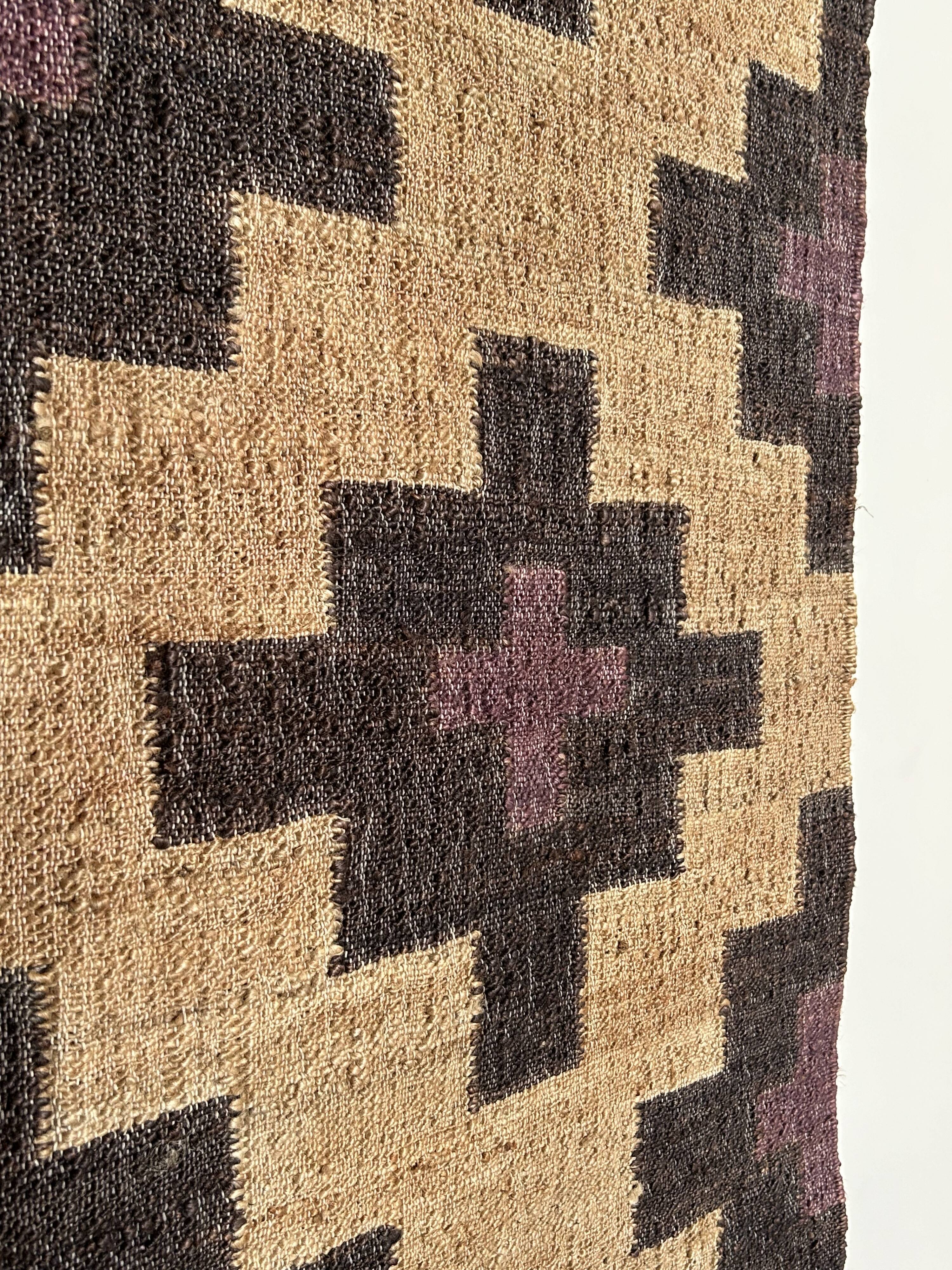 120 x 180 cm - tapis kilim en coton jute