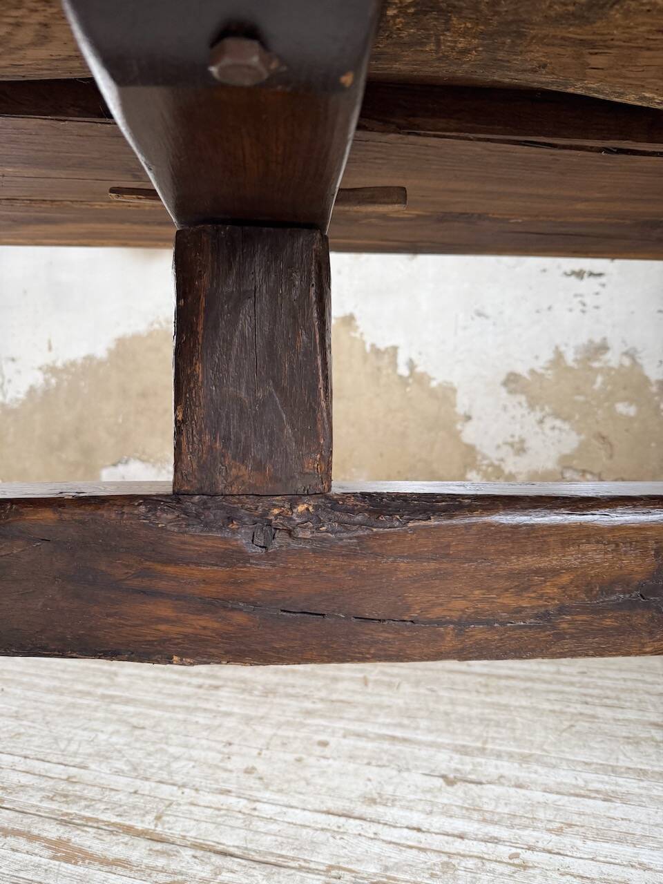 Table de monastère XXL en chêne, 19ème s.