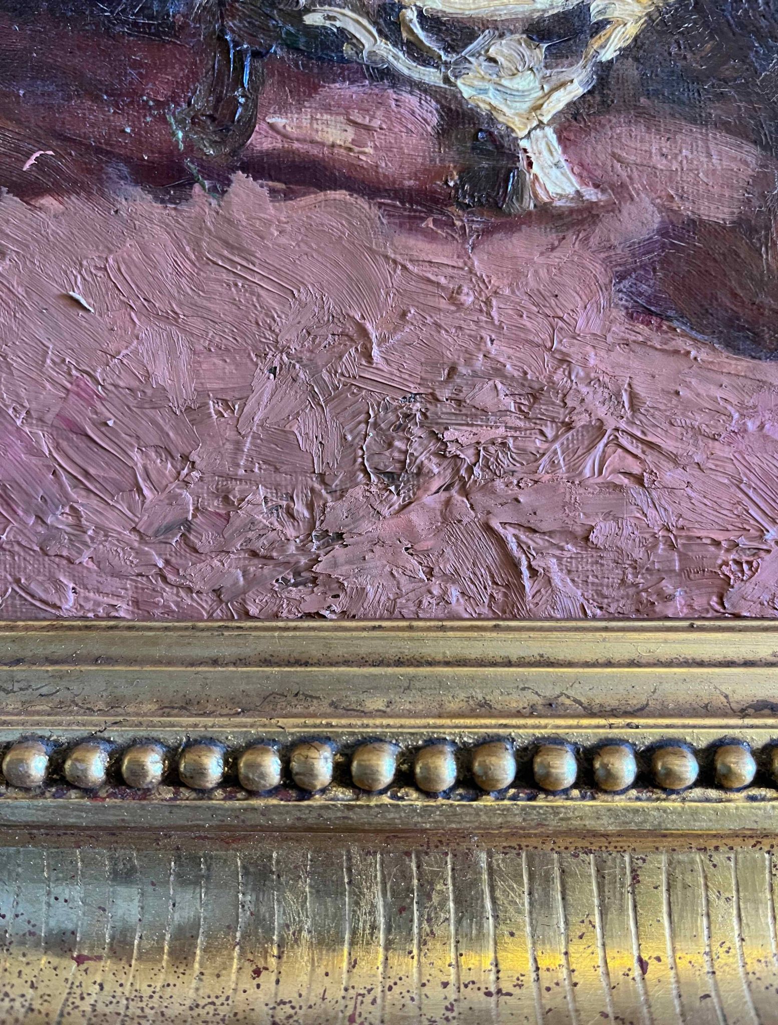 Painting hst/p attr. constant louche (1880-1965) "orientalist still life"