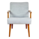 Vintage armchair with armrests Loft - blue sky