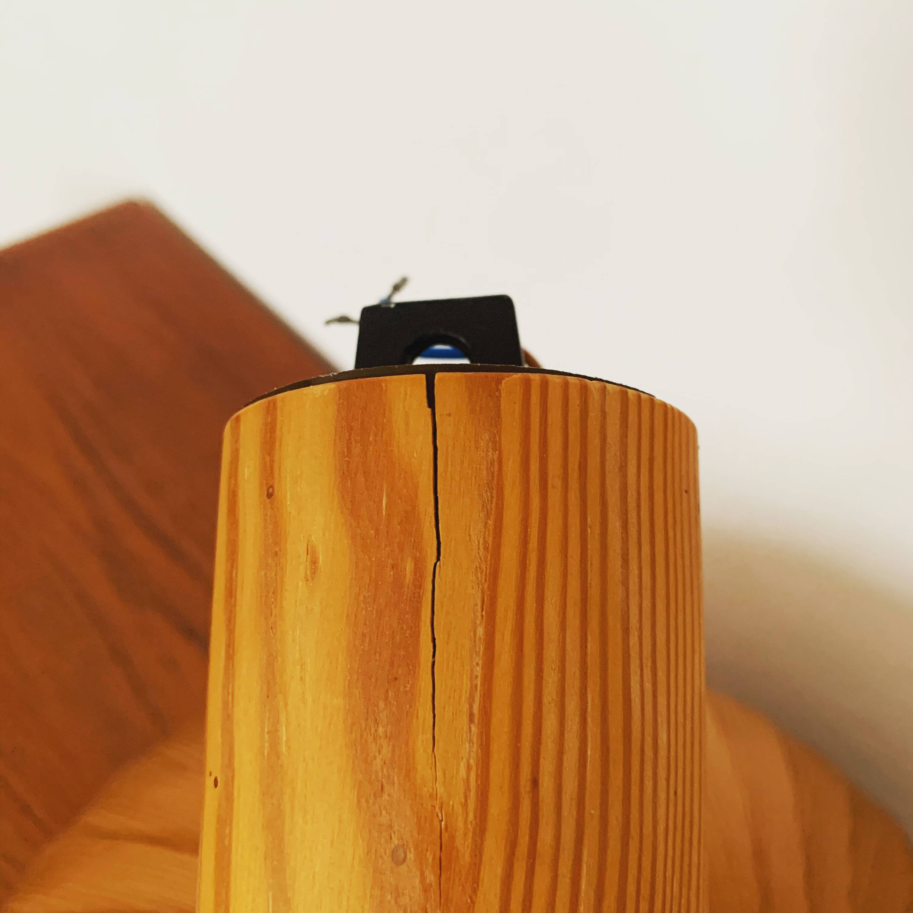 Large Wooden Pendant Lamp