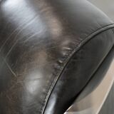 Unique design Aviator armchair with an aluminium frame