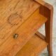 vintage geometric bedside cabinet