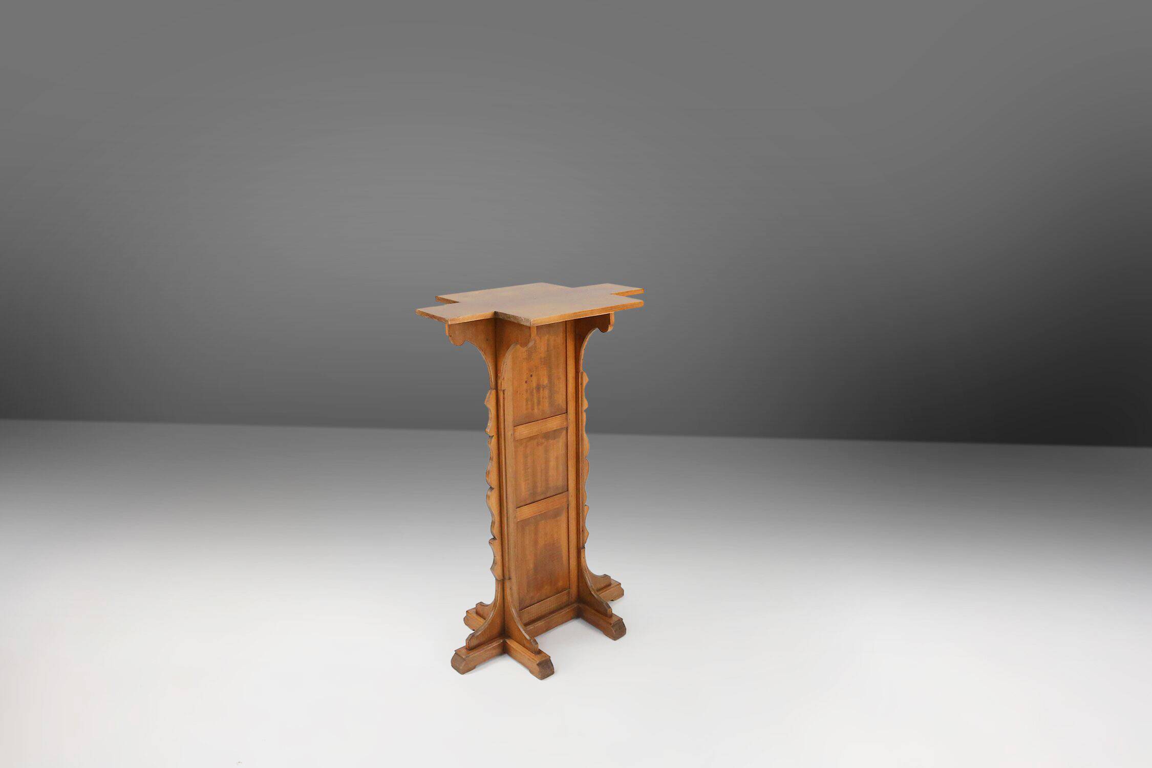 Church Console in solid wood, France ca. 1900