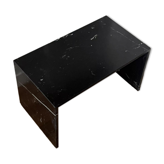 Coffee table in matte black marble